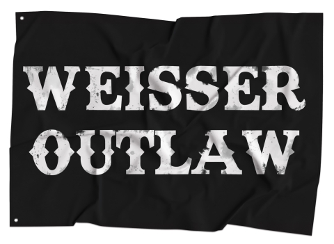 Fahne Weisser Outlaw 150x90cm