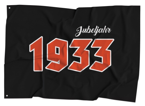 Fahne Jubeljahr 1933 / 150x90cm