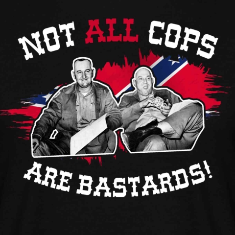 Hermannsland T-Shirt Not All Cops... Schwarz
