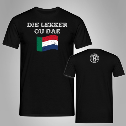 Hermannsland T-Shirt Die Lekker ou dae Schwarz