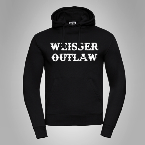Kapuzenpullover Weisser Outlaw Front Gro�
