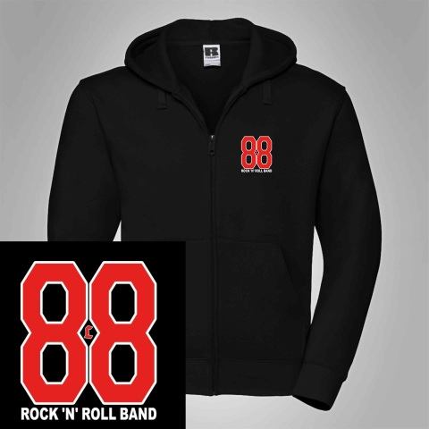 Kapuzenjacke 88 Rock 'n' Roll Band Brustdruck